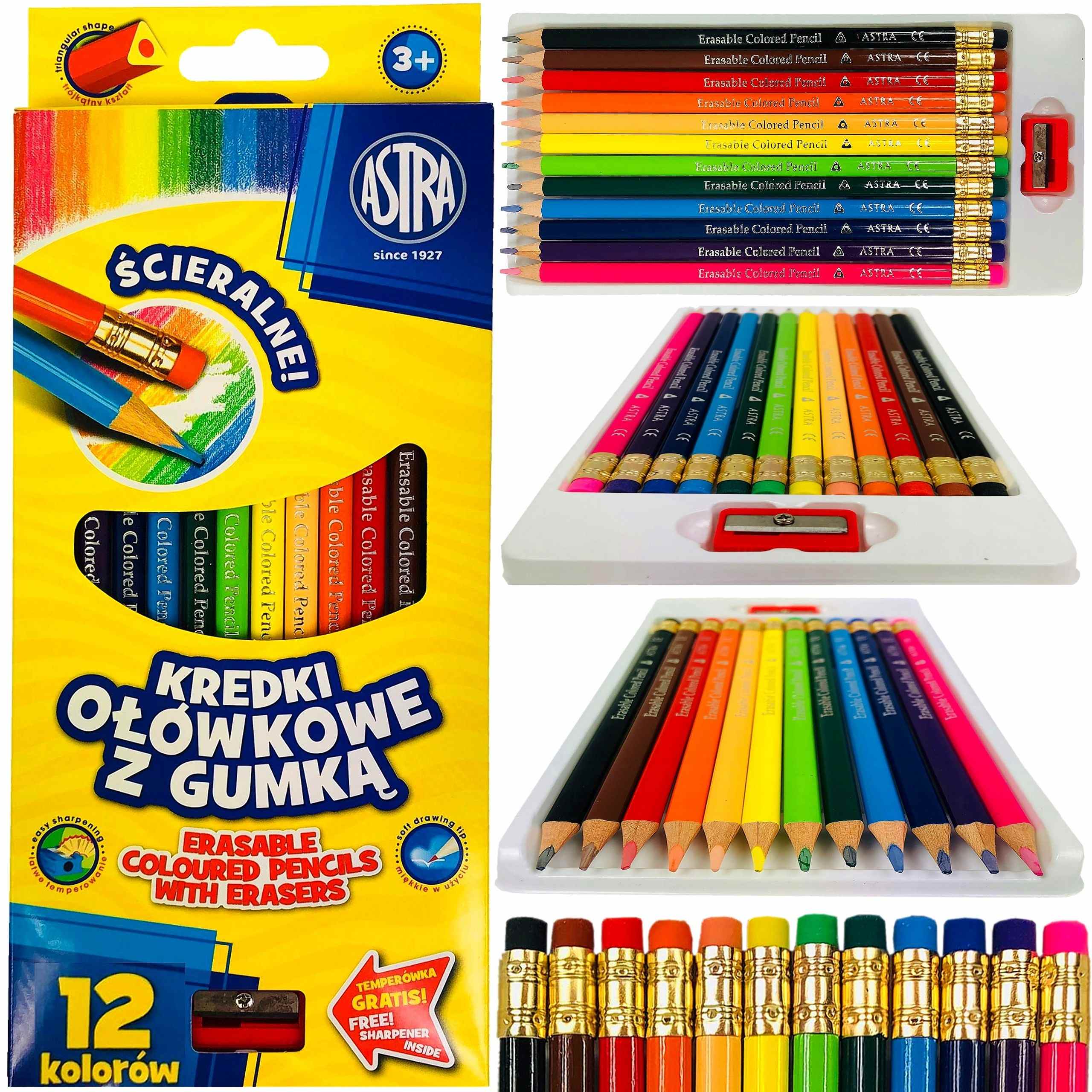 Kredki-olowkowe-z-gumka-12-kolorow-ASTRA-31211900182141.jpg Kredki ołówkowe z gumką 12 kolorów ASTRA, 312119001*8214* - obrazek 1