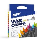 Kredki woskowe trójkątne fluo w zestawie 12 kolorów 6300387 *2764*