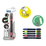 PROMO Ołówek mechaniczny SWAY 0,5 mm + 2 zapasowe gumki na blistrze *8847*