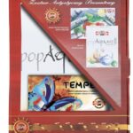 PROMO ZESTAW DO MALOWANIA farby tempera 6 kolorów 16ml + blok 250g A4/10 arkuszy*0277*