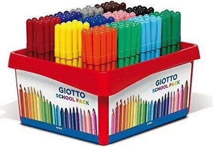 Pisak FLAMASTRY GIOTTO mix kol. (108 szt.) kubek TURBO MAXI 524000 zestaw szkolny*5855*