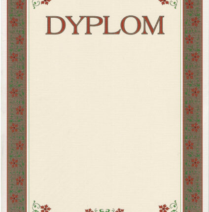 DYPLOMY WZÓR ZŁOTA RAMKA/ECRU TŁO A4 10SZT*4012*