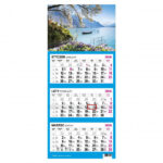 Kalandarz trójdzielny Widok 2026 format (308x710x4 mm) - ilość stron 12 *6405*