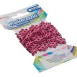 Kwiatuszki skórzany łańcuszek KSL2 - różowy *1478*