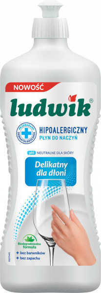 LUDWIK Płyn do mycia naczyń 900g hipoalergiczny *8300*4679*