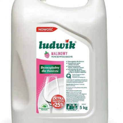 LUDWIK Płyn do naczyń 5l malinowy *0853*