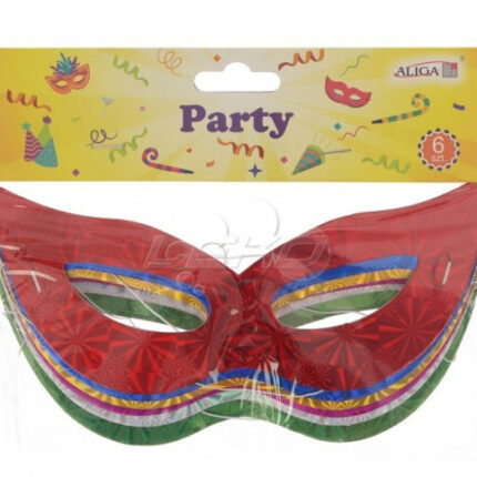 Maska papierowa party 6 szt *8676*