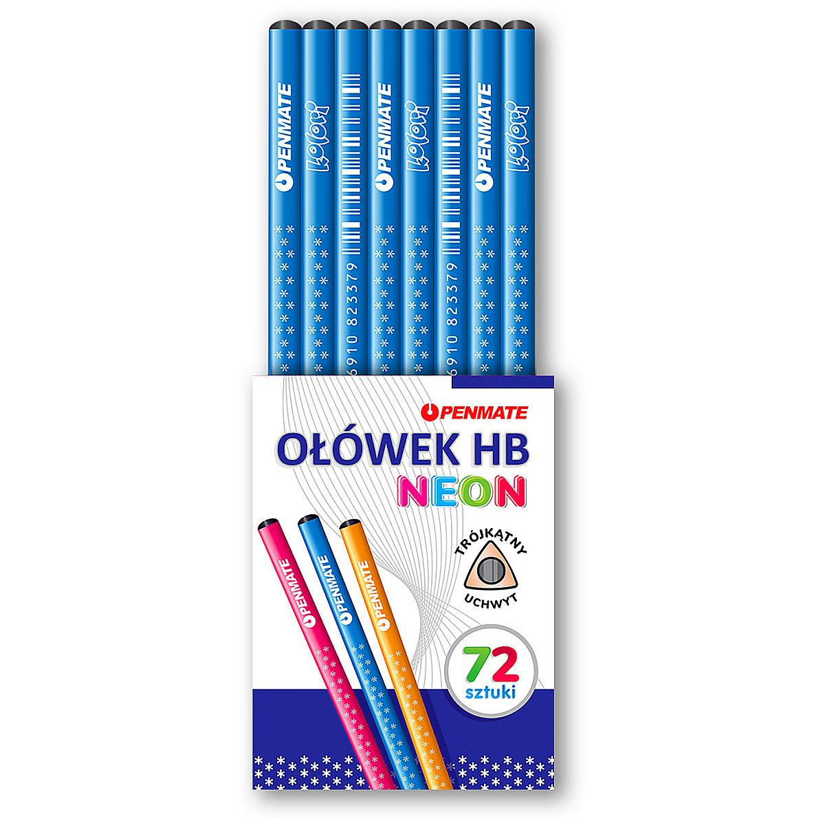 Olowek-bez-gumki-72-szt.-Grafit-HB-trojkatny.-Mix-3386.jpeg Ołówek bez gumki 72 szt. Grafit HB, trójkątny. Mix *3386* - obrazek 1