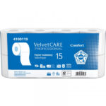 PAPIER TOALETOWY CELULOZOWY VELVET PROFESSIONAL, 2-WARSTWOWY, 138 LISTKÓW, 15M, 8SZT., BIAŁY*5032*