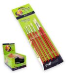 PĘDZLE szkolne okrągłe 6szt naturalne 1870 *0171*0195*