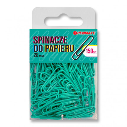 PENMATE SPINACZE DO PAPIEU 28 MM KOLOR TURKUSOWY 150 SZT*7421*