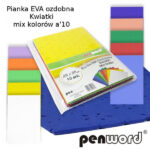PROMO PIANKA DEKORACYJNA EVA MIX KOLORÓW 20X30CM 10 ARKUSZY *9716*