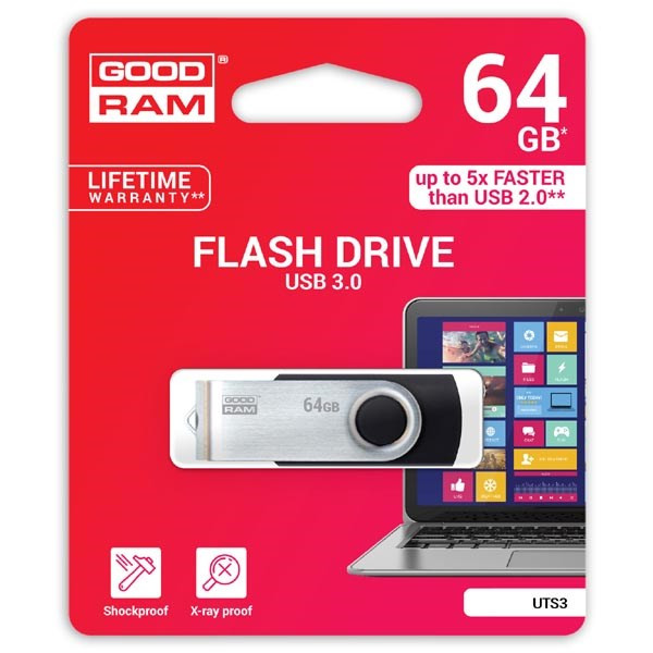 Pamiec-USB-GoodRam-UTS3-USB-64GB-3.0.-0848-.jpg Pamięć USB GoodRam UTS3 USB 64GB 3.0. *0848* - obrazek 1