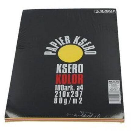 Papier ksero A4 80g 5 kolorów 100 ark.*0334*