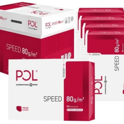 Papier ksero A4 POLSPEED 80g klasa białości C 153 karton 2500 arkuszy/ 5 ryz*1340*