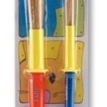 Pędzle szkolne z naturalnego włosia 2 szt na blistrze *8556*