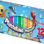 Plastelina Astra z brokatem 12 kolorów, 303107001 *0637*