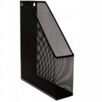 Pojemnik na dokumenty metalowy czarny wymiary 70x250x315mm. *3739*