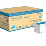 RĘCZNIKI SKŁADANE ZZ CELULOZOWE VELVET, 2-WARSTWOWE, 3000 LISTKÓW, 20SZT., BIAŁE*0042*