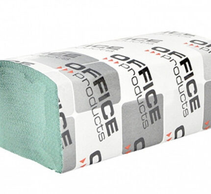 Ręczniki składane ZZ makulat ekon OFFICE PRODUCTS, 1-warst, 4000 listków, 20szt., zielone*5312*
