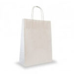 Torba prezentowa ekologiczna biała 30,5x17x44,5cm*9750*0083*