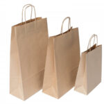 Torba prezentowa ekologiczna brązowa 24x10x32cm *2897*