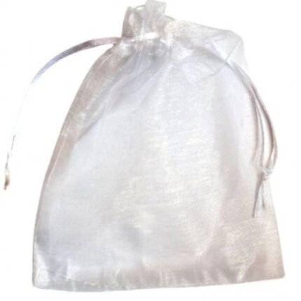 Woreczki z organzy ściągane 12x18cm biały 24szt SO-31-03 *8193*