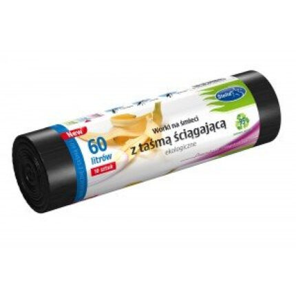 Worki na śmieci ekologiczne 60L 10szt. z taśmą (LDPE) STELLA WNS*4256*