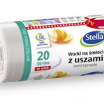 Worki na śmieci z uszami wytrzymałe 20L 30szt. białe (HD-LD) STELLA *9701*