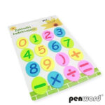ZAKŁADKI INDEKSUJĄCE NUMERKI ZI-38 16x15 kartek 45mmx33mm *0407*
