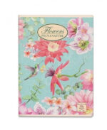 ZESZYT A5 LINIA CZARNA 42 KARTKI BEZ MARGINESU NATURE FLOWERS MIX WZORÓW*9618* - obrazek 4