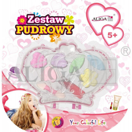 Zestaw pudrowy ZP-2395 6 cieni, 1 szminka, 1 pędzelek *2395*