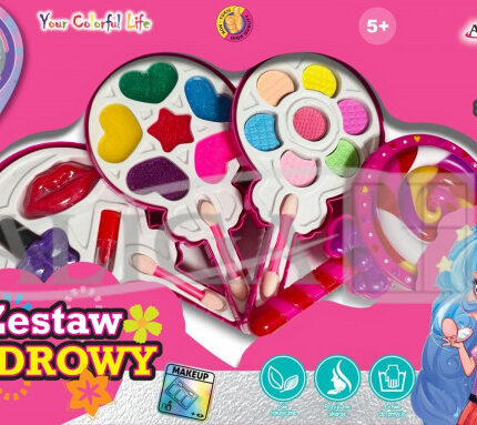 Zestaw pudrowy ZP-2517 13 cieni, 2 szminki, 3 pędzelki, 1 lakier do paznokci *2517*