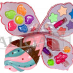 Zestaw pudrowy ZP-2548 11 cieni, 3 szminki, 2 pędzelki, 1 lakier do paznokci, 2 spinki do włosów *25