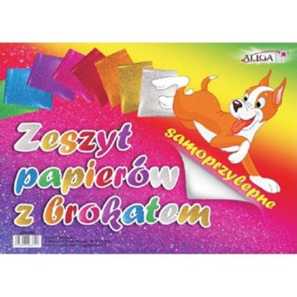 Zeszyt papierów samoprzylepnych z brokatem B5 *3891*