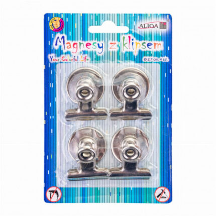 MAGNES Z KLIPSEM 2,7x3cm/ 4szt PH-5113