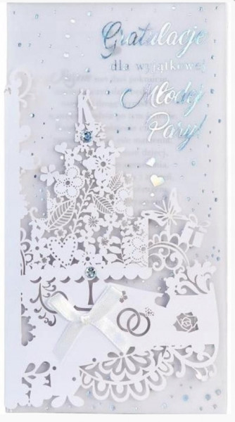 PROMO Karnet/Kartka dla młodej pary z życzeniam 12x21,5cm i pm-111*1372*1956*
