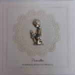 PROMO KARNET/KARTKA KOMUNIA 15x15cm z życzeniami KW MEDALIK*0815*