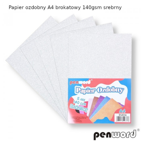 promo-papier-ozdobny-brokatowy-srebrny-5-arkuszy-140g-format-a43378_5270_medium.jpg PROMO PAPIER OZDOBNY BROKATOWY SREBRNY 5 ARKUSZY 140G FORMAT A4*3378* - obrazek 1