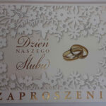 PROMO ZAPROSZENIE ŚLUBNE 5 SZT DO RĘCZNEGO UZUPENIENIA PMZ*8986*6286*