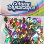 Cekiny błyszczące 10g 8mm mix kolorów*9429*