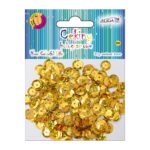 Cekiny halogenowe 8mm 10g. złote *5970*