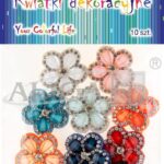 Kwiatki dekoracyjne, mix kolorów, rozm. 2cm; op=10szt. KW-0710*0710*