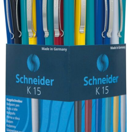 Długopis automatyczny SCHNEIDER K15, M, miks kolorów