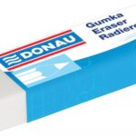 Gumka uniwersalna DONAU, 62x21x11mm, biała