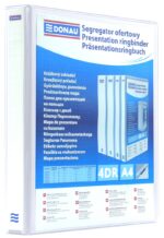 Segregator ofertowy DONAU, PP, A4/4RD/50, biały