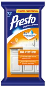 Ściereczki gospodarcze PRESTO, do kuchni, 72szt., białe