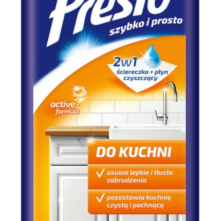 Ściereczki gospodarcze PRESTO, do kuchni, 72szt., białe