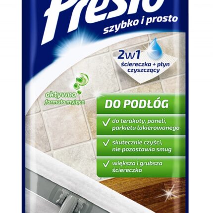 Ściereczki gospodarcze PRESTO, do podłóg, 16szt., białe