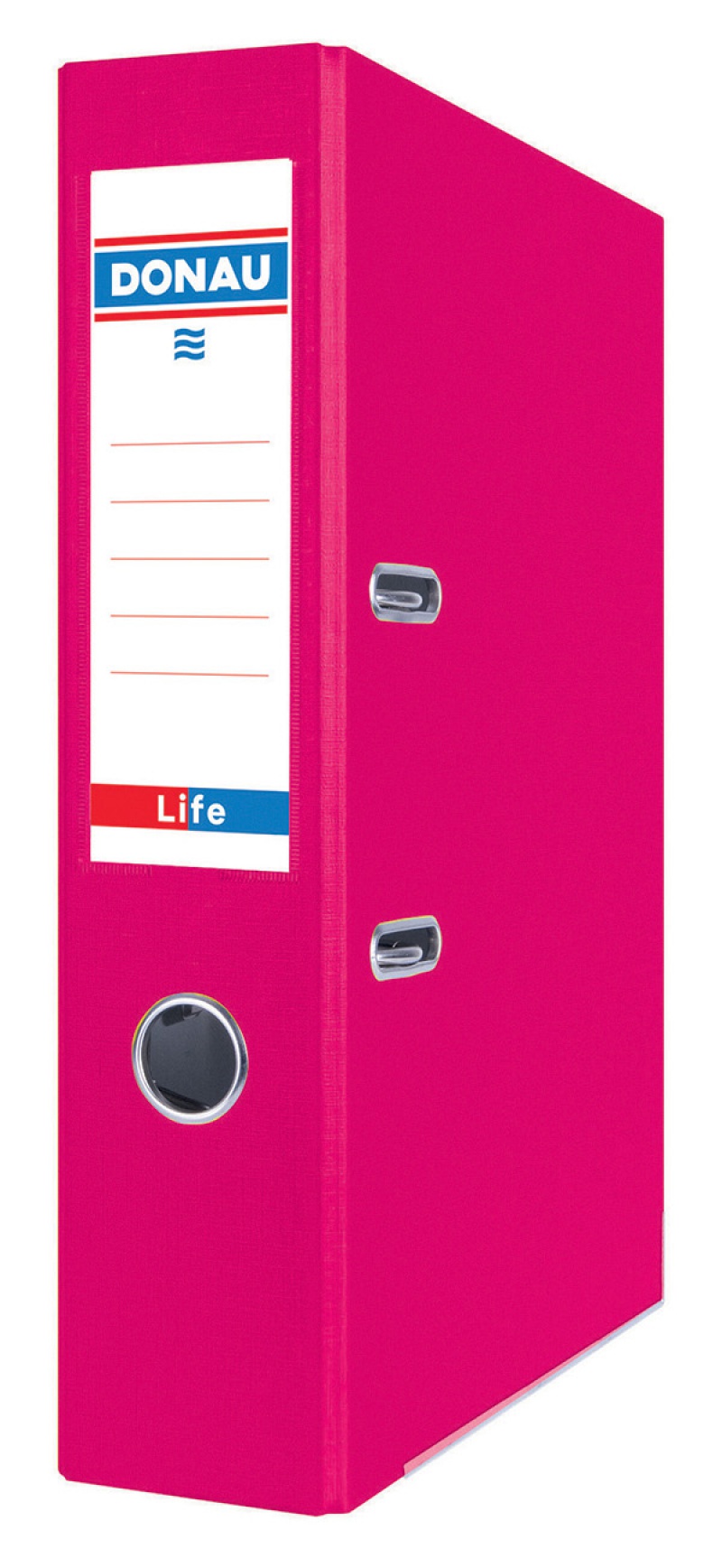 123541-128026-segregator_ringowy_donau_life_neon_a4_75mm_r-800w Segregator DONAU Life, neon, A4/75mm, różowy - obrazek 1